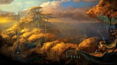 Forests fantasy art bow