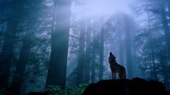 Forests howling wolf Wolves