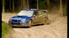 Forests rally Subaru dirt
