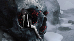 Forgotten Flowers rock girl red abstract gods skulls