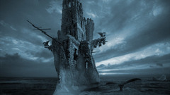 Fortress ships surrealism mythical