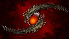 Fractal abstract red Nathan