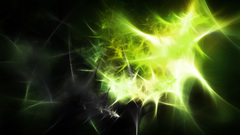 Fractal delight Green widescreen