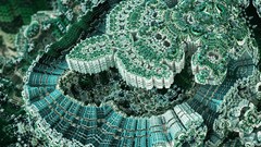 Fractals abstract Dioptase