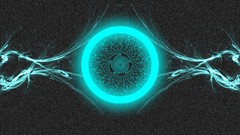 Fractals abstract fractal rings glowing ring