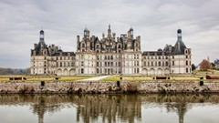France architecture lakes castle chambor