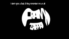 Frank Zappa Typography Music Simple Background