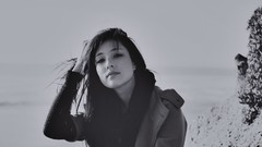 Freckles asians monochrome Stephanie