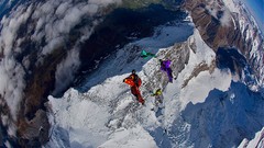 Freedom fly blue Mountains clouds white Earth suit skies 