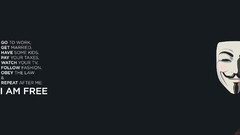 Freedom simple Anonymous minimalistic Guy Fawkes We are Legion 