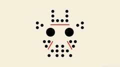 Friday the 13th faces dots minimalistic jason voorhees