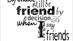 Friendship Typography friend promise
