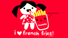 Fries simple background World