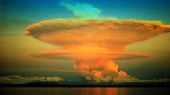 From redoubt volcano and