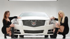 Front angels low-angle shot Cadillac CTS
