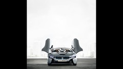 Front Spyder open doors BMW i8 concept