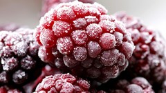 Frozen raspberries