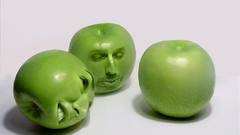 Fruits apples nose eyes