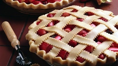 Fruits desserts pie Rhubarb