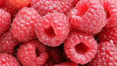 Fruits food raspberries