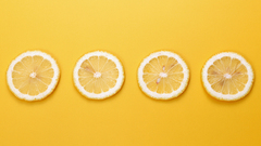 Fruits lemons slices