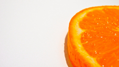 Fruits oranges white background