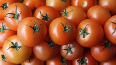 Fruits shiny tomatoes Stacked
