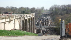 Fulton Bridge demolished road