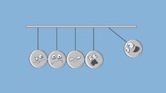Funny Newton's cradle
