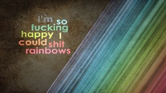 Funny rainbows happiness swear