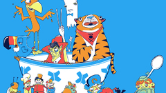 Funny spoons bowls cereal