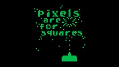 Funny Typography Pixels squares