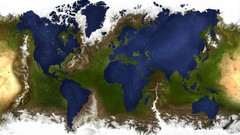 Funny world map reversed