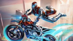 Fusion artwork motorbikes trials