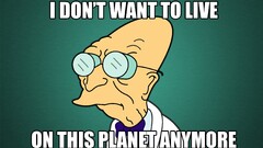 Futurama simple Professor Farnsworth memes humor science fiction