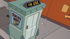 Futurama suicide phone booth