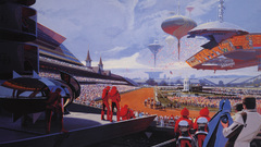 Futuristic artwork Syd Mead