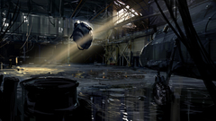 Futuristic half-life 2 hangar