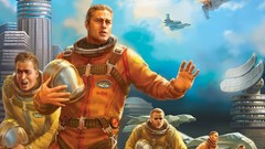 Futuristic Russia astronauts science