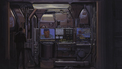 Futuristic science fiction artwork