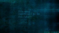 Futuristic text Technology green