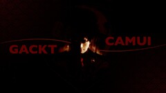 Gackt (musician) dark Typography Simple Background red