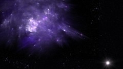 Galaxies purple nebulae Planet