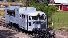 Galloping goose leaving rockwood