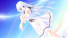 Game cg white hair