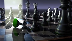Game chess pieces chess board
