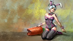 Game League of Legends riven bunny ears bunny girls upscaled 