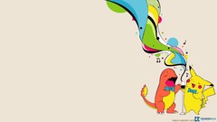 Game Pikachu colors Pokemon multicolor video games charmander 