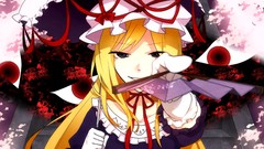 Games dress Umbrellas grin gap gloves Ribbons fans blondes 