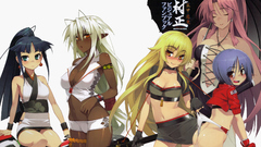 Games dress white background white hair red eyes blondes skirts 